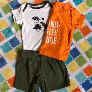 Traje con short y playera